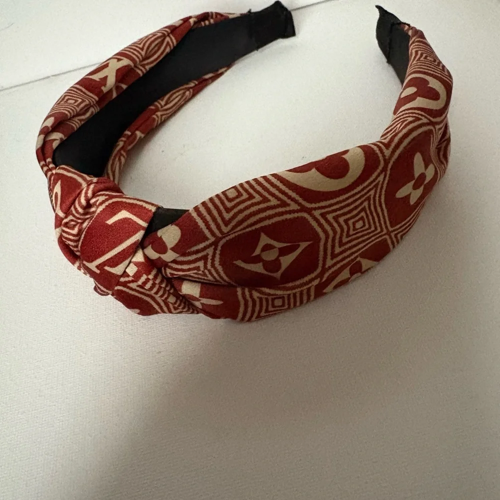 Fashion Red and Cream Headband